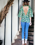 Blouse soie dos nu BERENICE - 𝐌𝐚𝐫𝐢𝐧𝐚𝟒𝟒𝐟𝐚𝐦𝐢𝐥𝐲