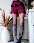 Short chic bordeaux SANDRO - 𝐌𝐚𝐫𝐢𝐧𝐚𝟒𝟒𝐟𝐚𝐦𝐢𝐥𝐲