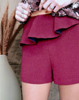 Short chic bordeaux SANDRO - 𝐌𝐚𝐫𝐢𝐧𝐚𝟒𝟒𝐟𝐚𝐦𝐢𝐥𝐲
