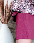Short chic bordeaux SANDRO - 𝐌𝐚𝐫𝐢𝐧𝐚𝟒𝟒𝐟𝐚𝐦𝐢𝐥𝐲