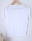 Pull manches courtes White