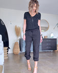 Pantalon noir jogg