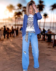 Jean bootcut dry