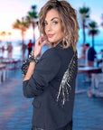 Veste ailes sequins