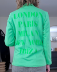 Veste green à tags