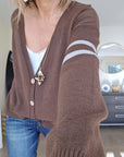 Cardigan love militaire