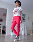 Pantalon jog red