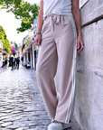 Pantalon chic à bandes