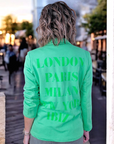 Veste green à tags
