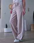 Pantalon chic à bandes