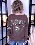 Cardigan love militaire