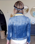 Veste delavé en denim