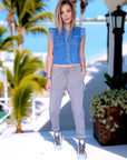 Pantalon jogg taupe