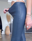 Legging marin cuir