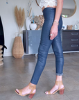 Legging marin cuir