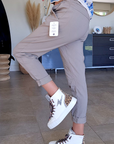 Pantalon jogg taupe