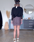 Tee-shirt dentelle noir