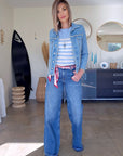 Ceinture ruban rose