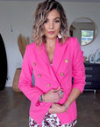 Veste Bina rose fluo
