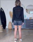 Short denim noir gris