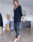 Pull tunique black