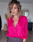 Chemise fuchsia rock