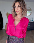 Chemise fuchsia rock