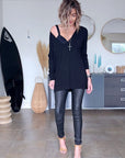 Pull tunique black