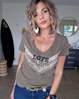 Tee-shirt LOVE kaki