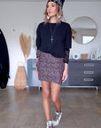 Tee-shirt dentelle noir