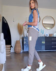Pantalon jogg taupe