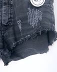 Short denim noir gris