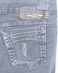Short denim noir gris