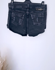 Short denim noir gris
