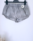 Short Samy cuir tie gris