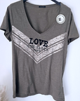 Tee-shirt LOVE kaki