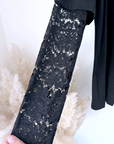 Tee-shirt dentelle noir