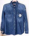 Chemise denim écussons