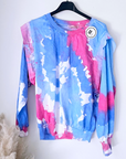 Sweat fin tie and dye