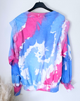 Sweat fin tie and dye
