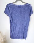 Tee-shirt fin bleu