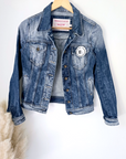 Veste delavé en denim