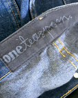 Short denim bleu