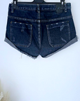 Short denim bleu