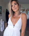Robe White gaz de coton