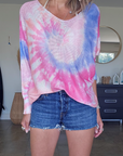 Pull double sens tie and dye