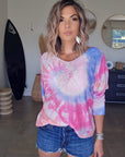 Pull double sens tie and dye