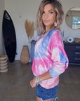 Pull double sens tie and dye