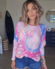 Pull double sens tie and dye