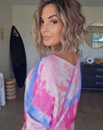 Pull double sens tie and dye